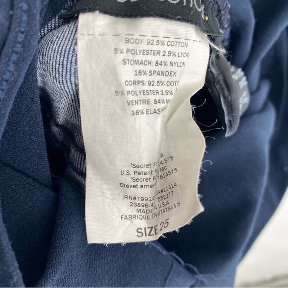 Hudson Maternity Jeans Full Belly Panel Stretchy Classic skinny Sz 25 - Picture 8 of 11